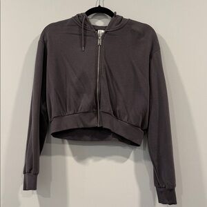 Divided Charcoal Zip-Up Jacket